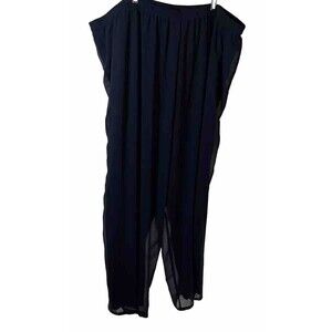 Roman’s Women’s Plus Size 36W Navy Blue Pants Business Casual Officecore